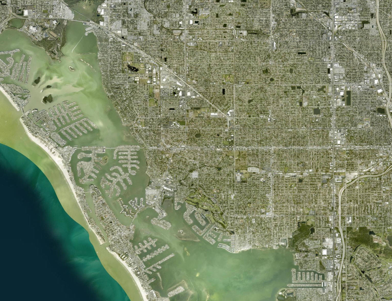 Florida coastline aerial
